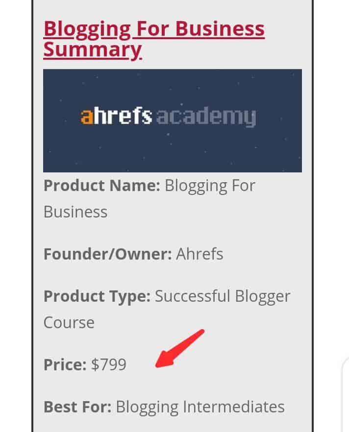 ahrefs blogging as a business free course