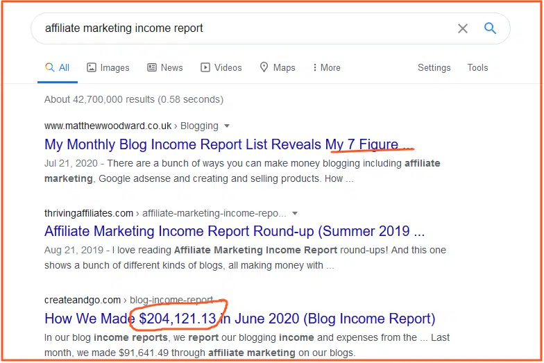 affiliate marketing mistakes income report
