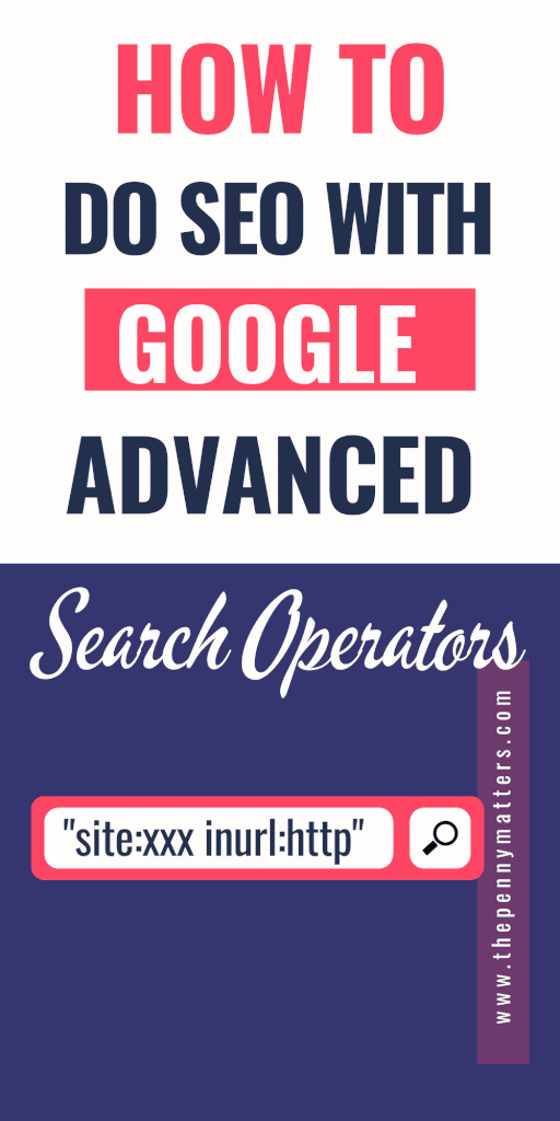 How to do seo using google advanced search operators