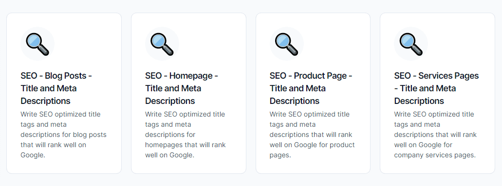 Jarvis SEO templates