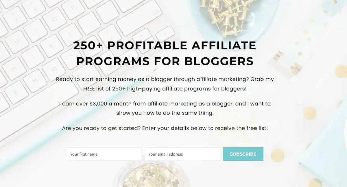 Blogging Her Way 250 Affiliate Programs Freebie
