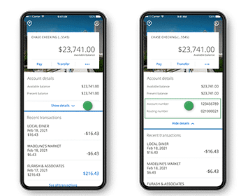 chase bank in illinois routing number