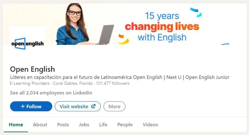 Open English Reviews LinkedIn