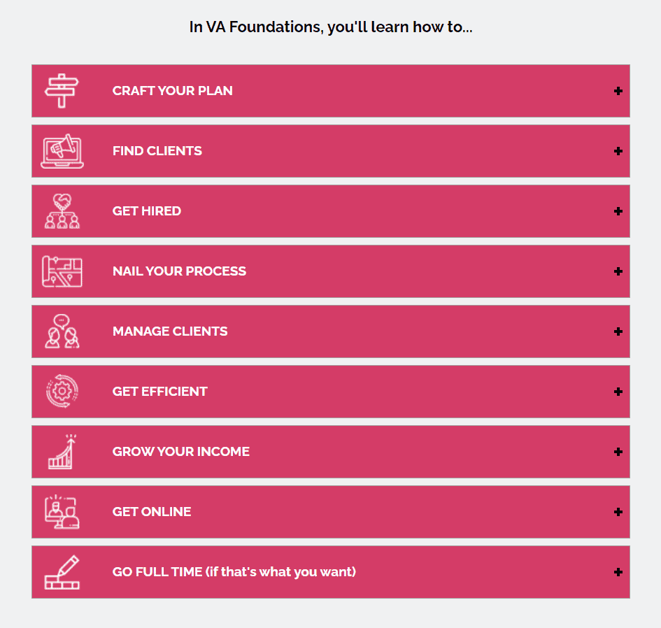 Premium Courses FullyBookedVA VA Foundations