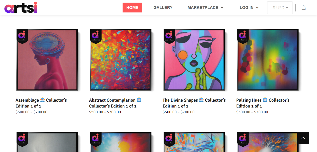 Sell AI Art Prints on Artsi