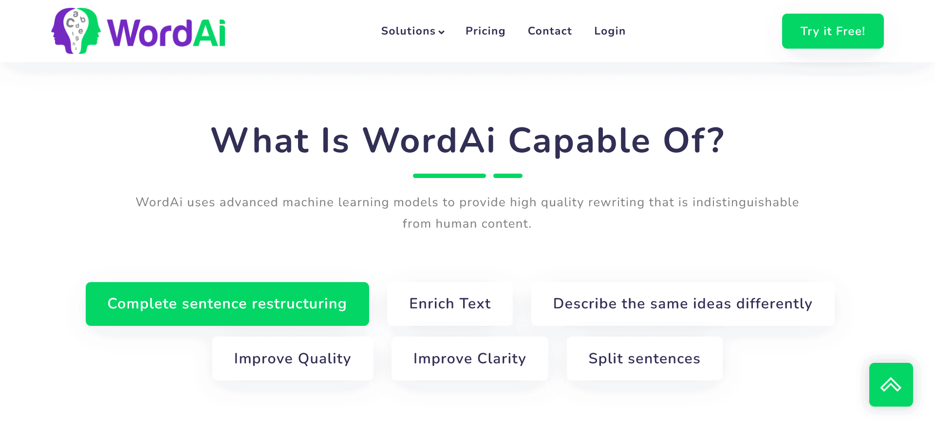 WordAi Best AI Paraphrasing Tools Rewording