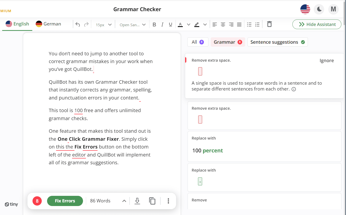 QuillBot Review Grammar Checker