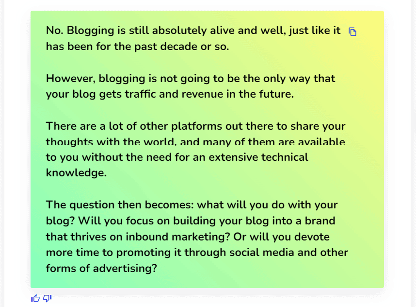 Writecream Review: Features, Pricing, and Email Personalization Tools Writecream Social Media Tips is Blogging Dead 2