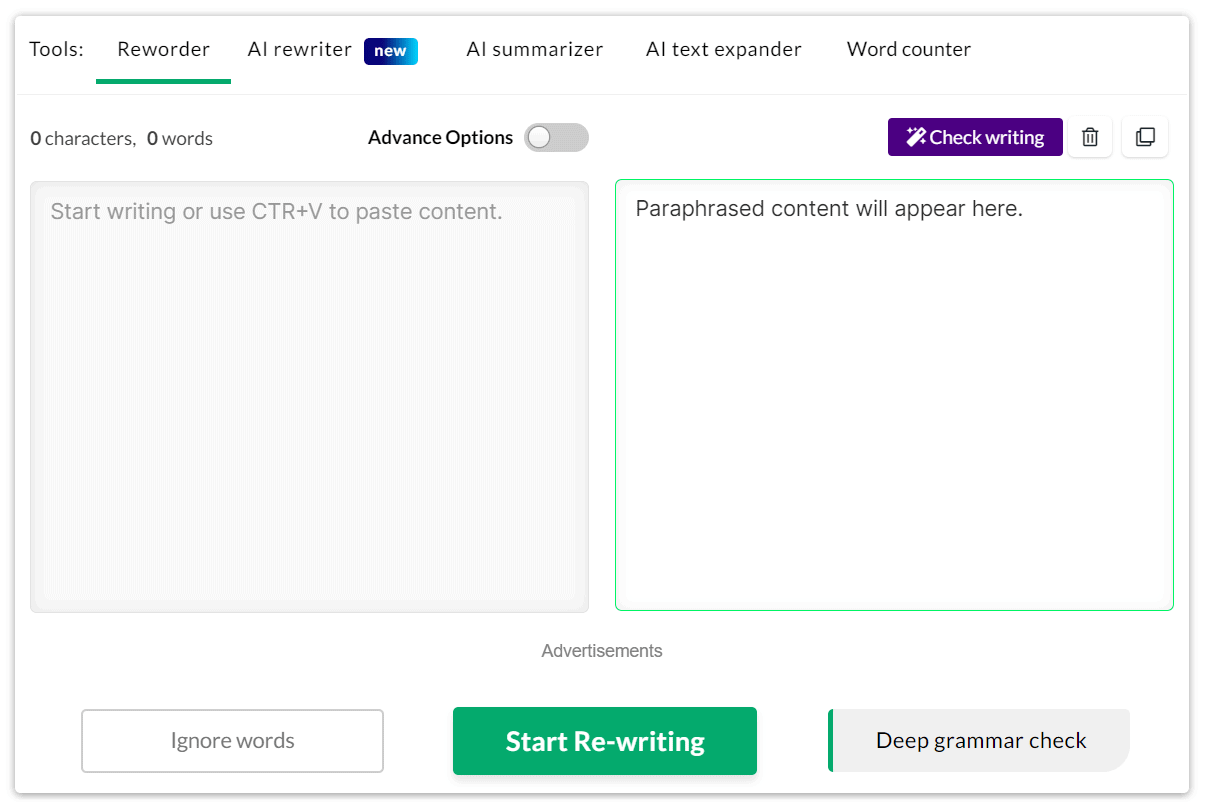7 Best and Free Rewording Tools to Improve Your Content Rewritertool.net AI paraphraser