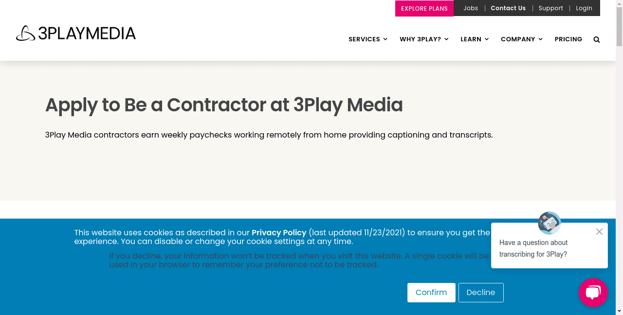 Closed Captioning Jobs for Netflix on 3PlayMedia