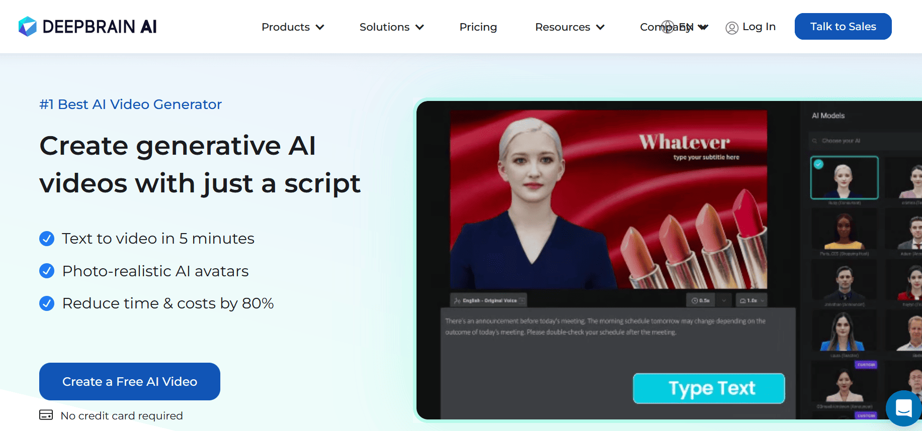 DeepBrain AI Video Generator