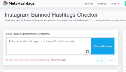 List of Banned Instagram Hashtags Instagram Banned Hashtag Checker