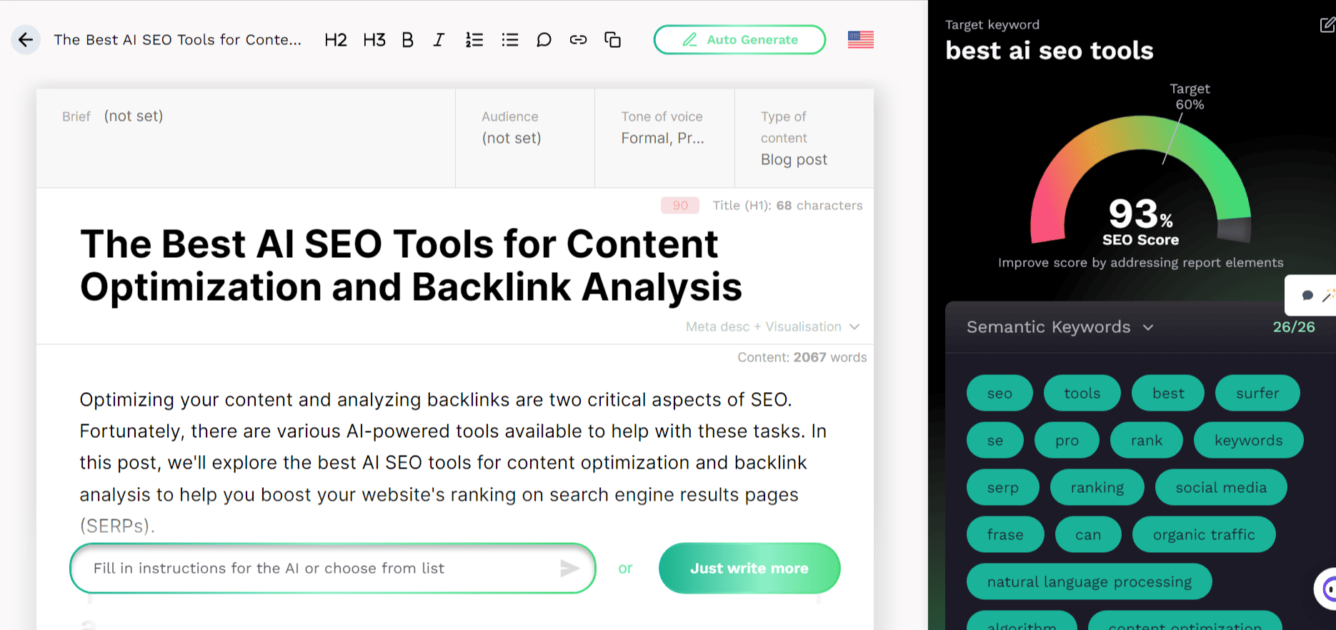 List of AI Tools for Content Writing