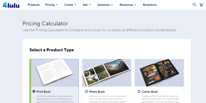 Where to sell low content books Lulu pricing book calculator