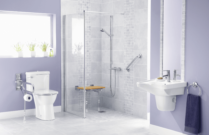 Adaptive and accessible interior design niches bathroom