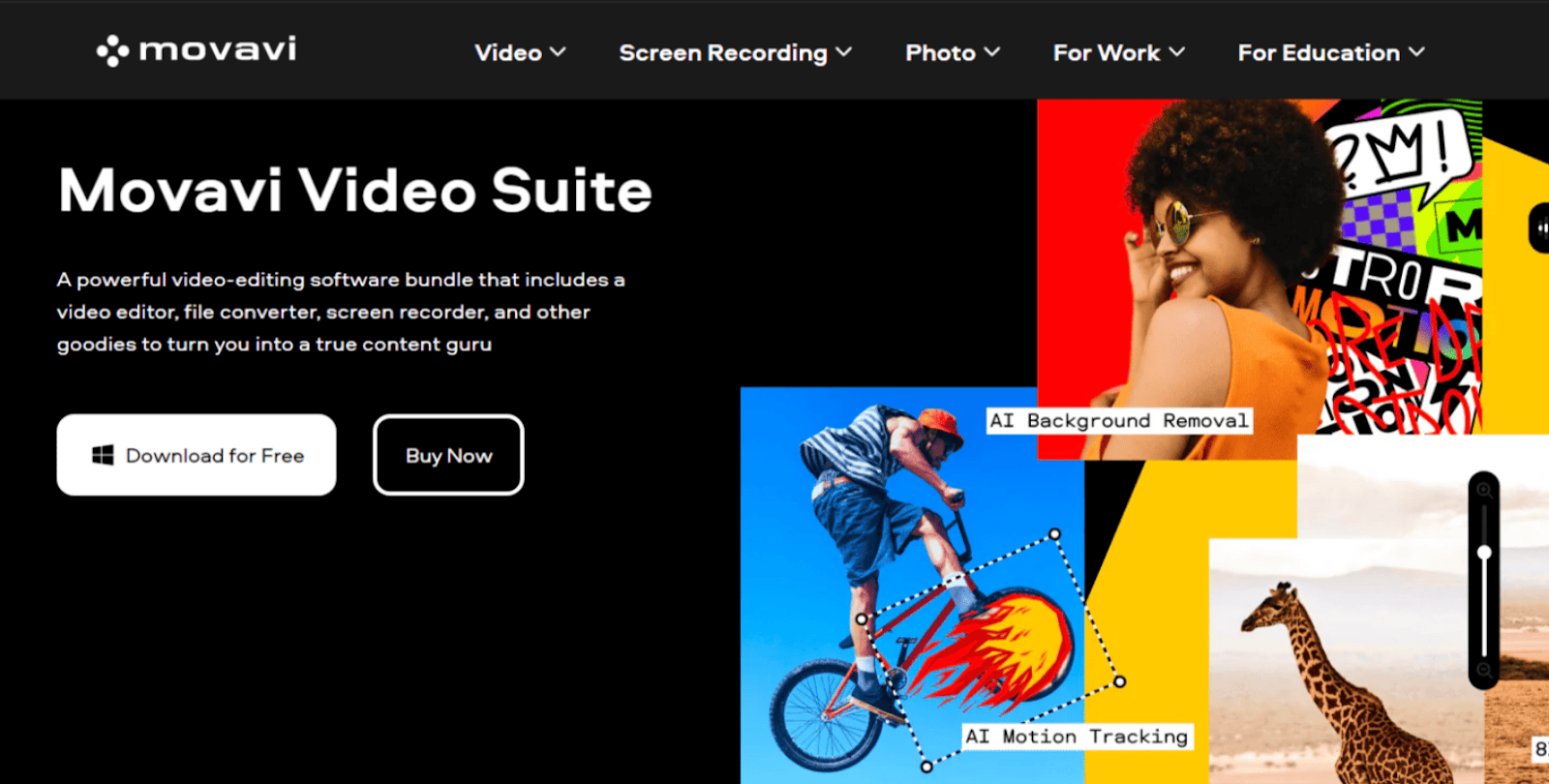 4 Best Alternatives to Synthesia: Best Video Editors with AI Features Movavi video editor