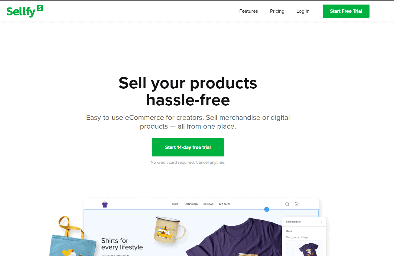 Start an online business with Sellfy