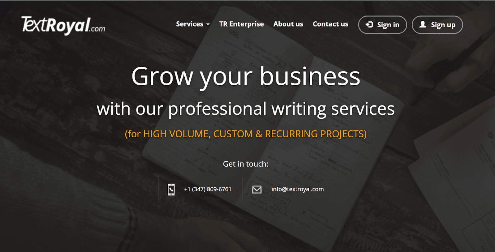 TextRoyal White Label Content Writing Services