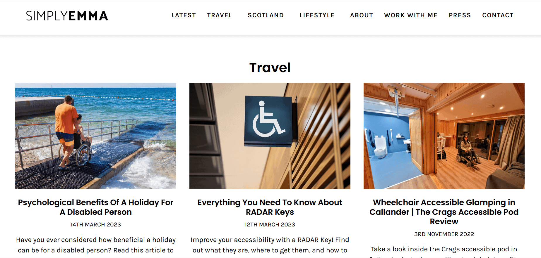 accessible tourism niches for blogging