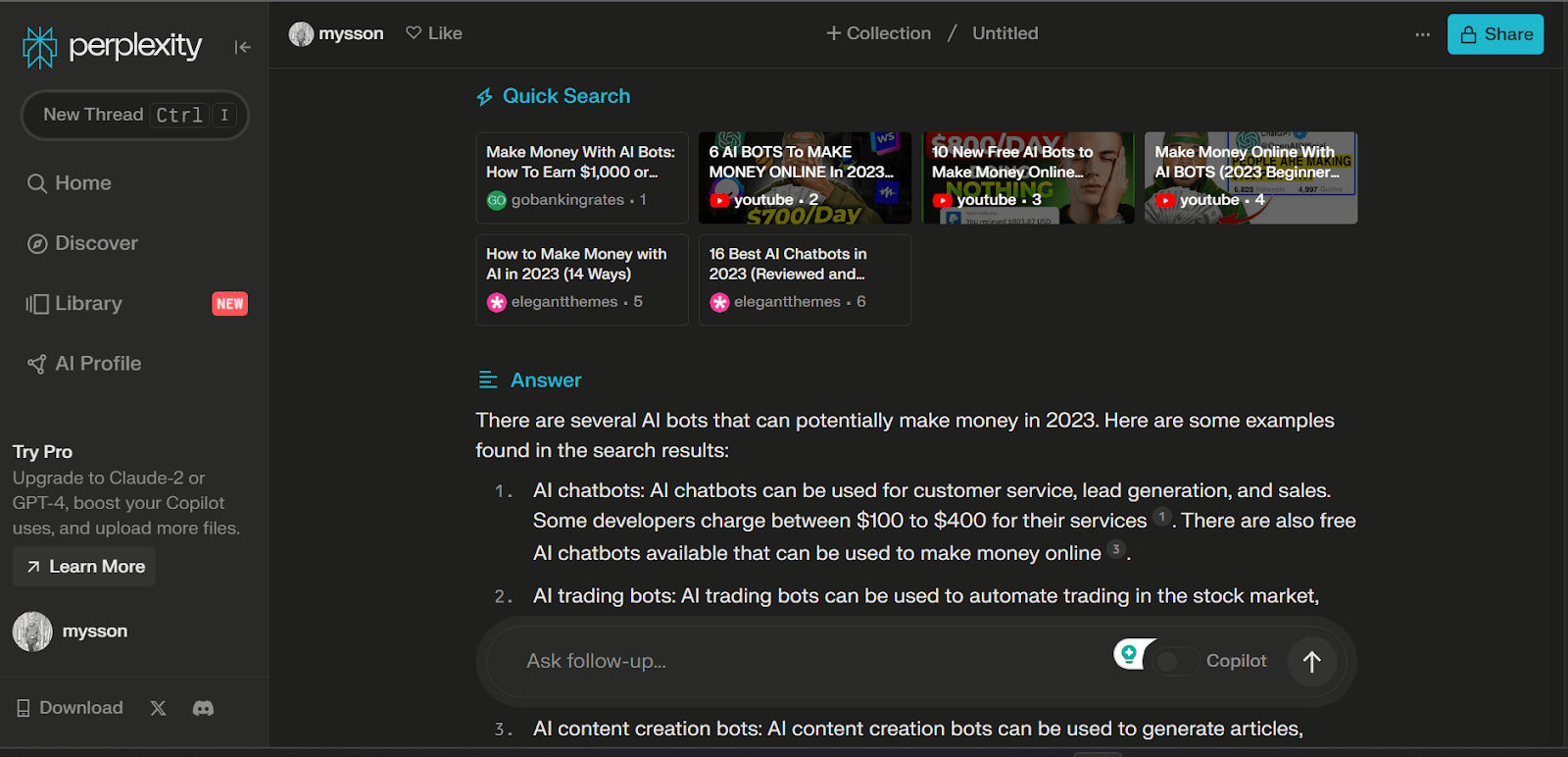 9 Best AI Bots to Make Money Online in 2026 Perplexity AI AI bots to make money