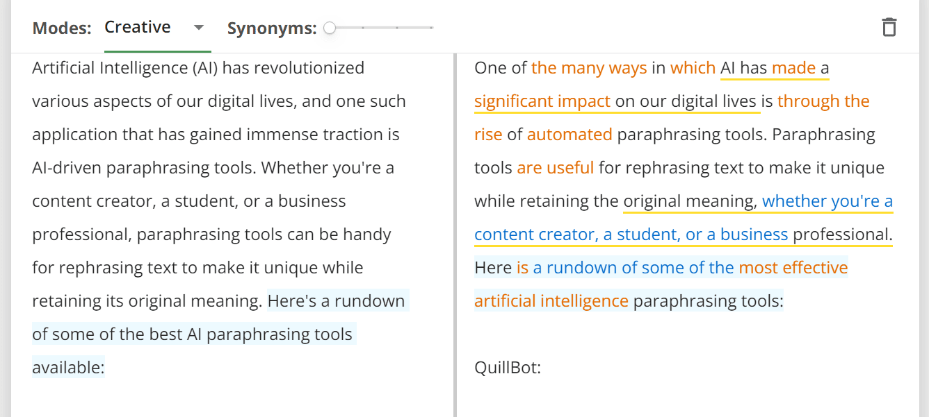 7 QuillBot Features That Make it a Must-have Content Productivity Tool QuillBot Features AI Paraphraser Creative Mode